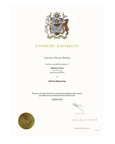 Buy fake Coventry University diploma Online