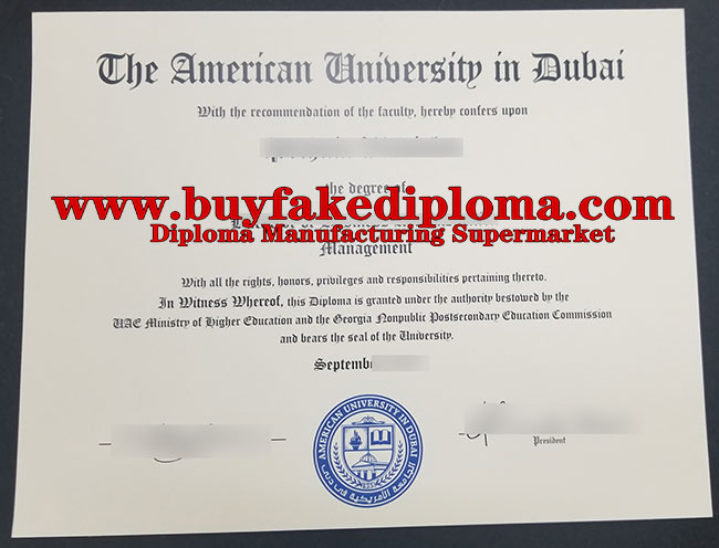 buy fake American University In Dubai degree