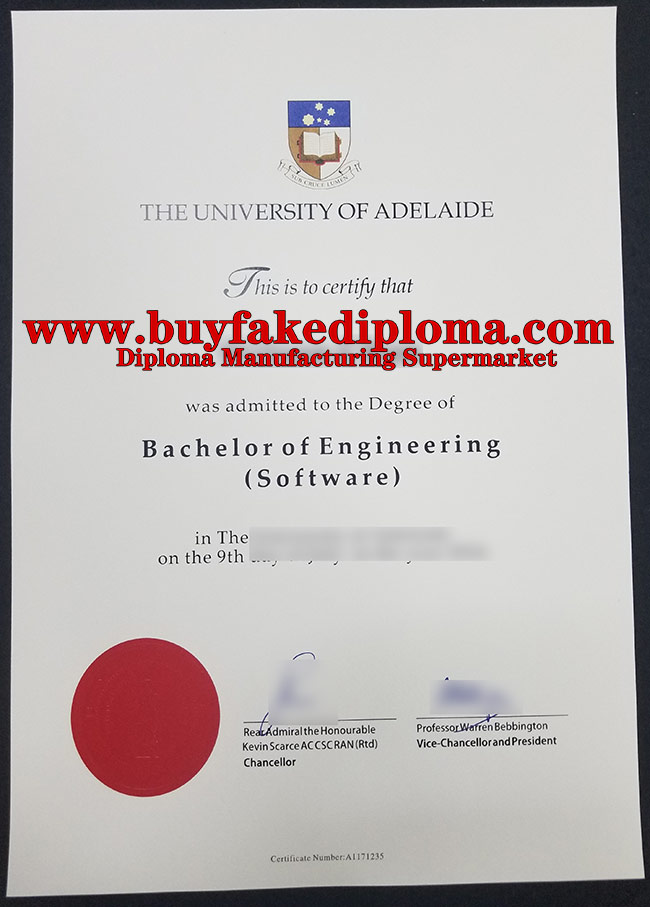 University of Adelaide fake diploma