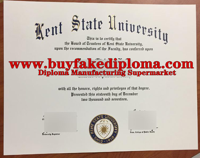 How much does it cost to buy fake Kent State University diploma