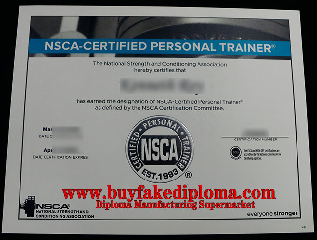 Buy NSCA CPT Certificate|Buy Fake NSCA Certificate