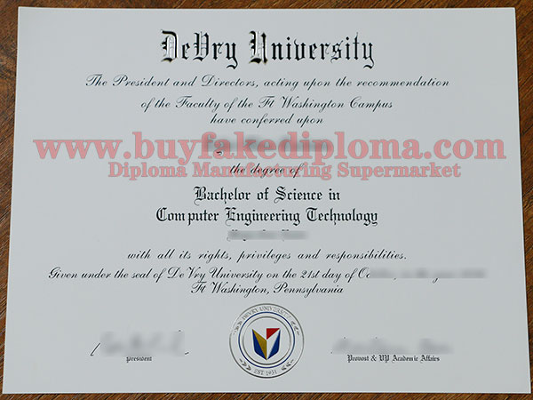 DeVry University fake degree