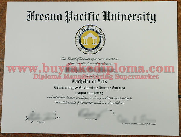 Buy Fake Fresno Pacific University Diploma Online.