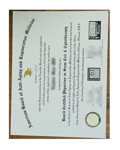 Buy A4M MD Diploma Fake Certificate