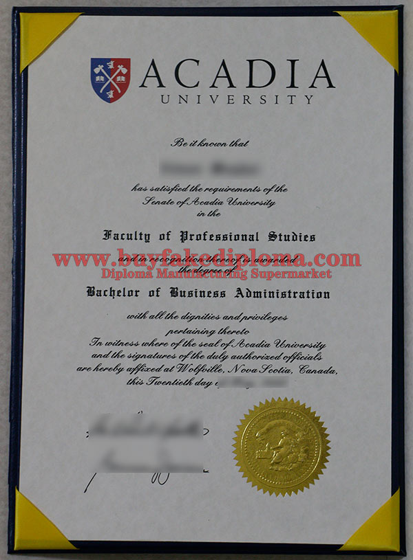 Acadia University fake degree