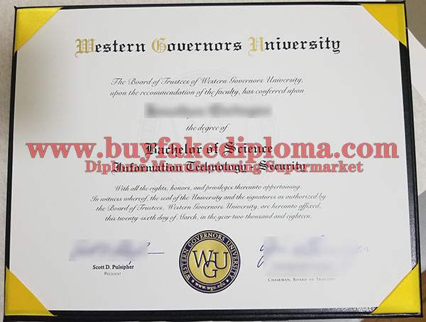 fake WGU diploma