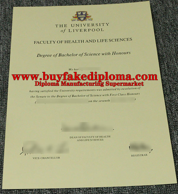 fake Liverpool diploma degree