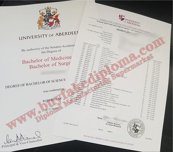 University of Aberdeen fake degree