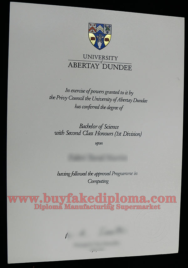 Buy Fake University of Abertay Dundee Diploma Online