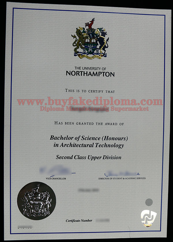 University of Northampton diploma sample