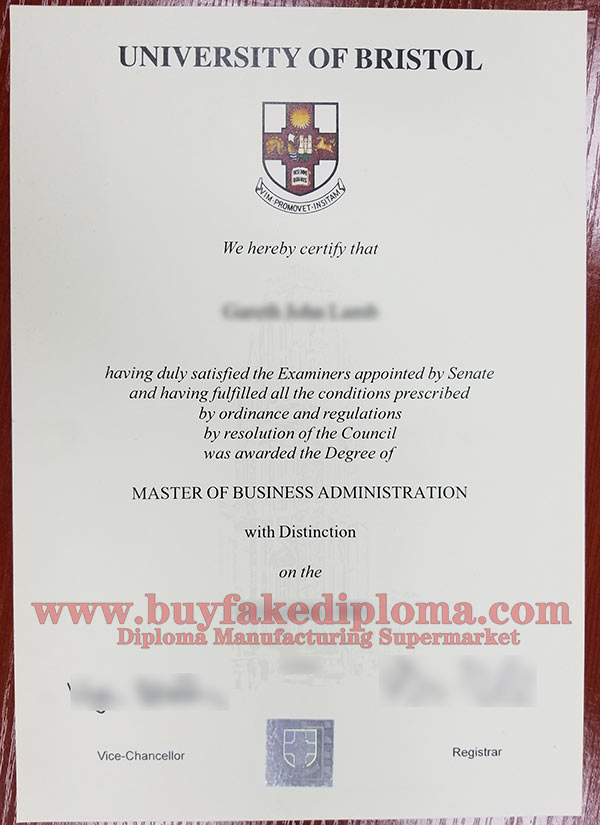 University Of Bristol Fake Diploma 