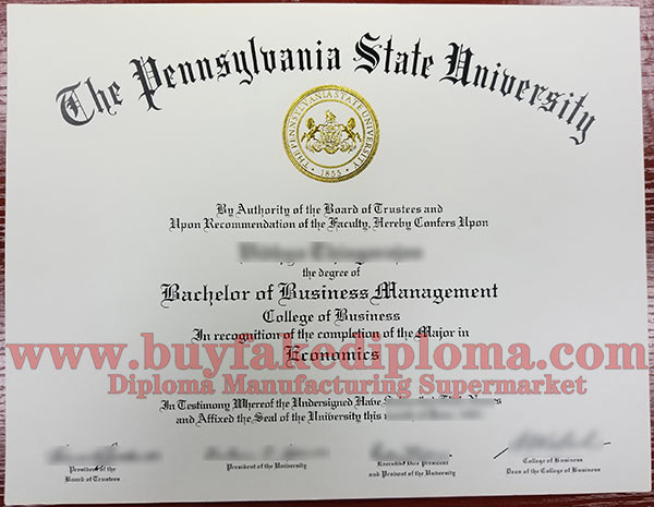 fake Pennsylvania State University degree