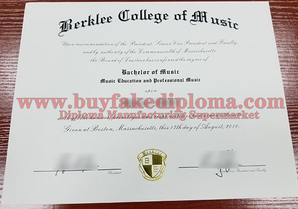Berkeley Conservatory of Music fake diploma