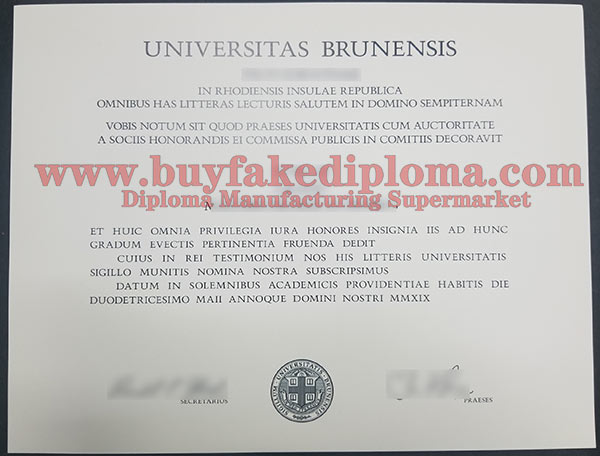 Universitas Brunensis diploma sample