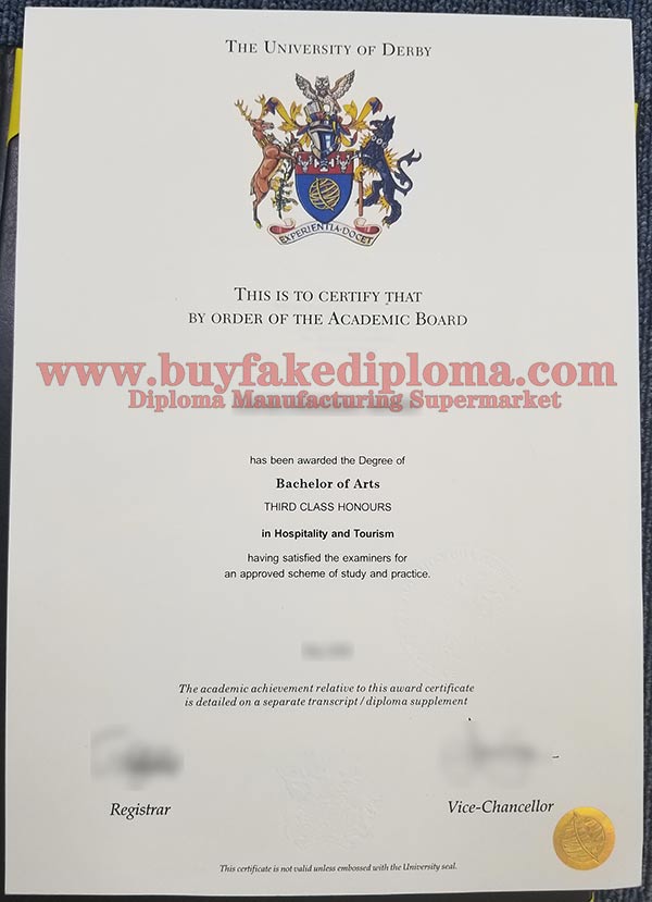 University of Derby diploma fake degree