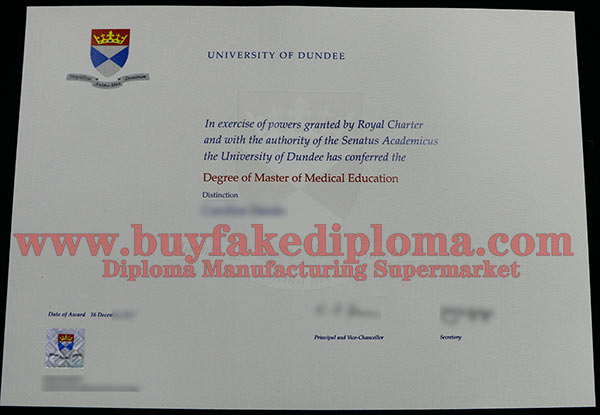 University of Dundee fake diploma sample