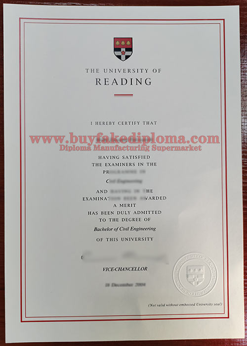 University of Reading fake diploma