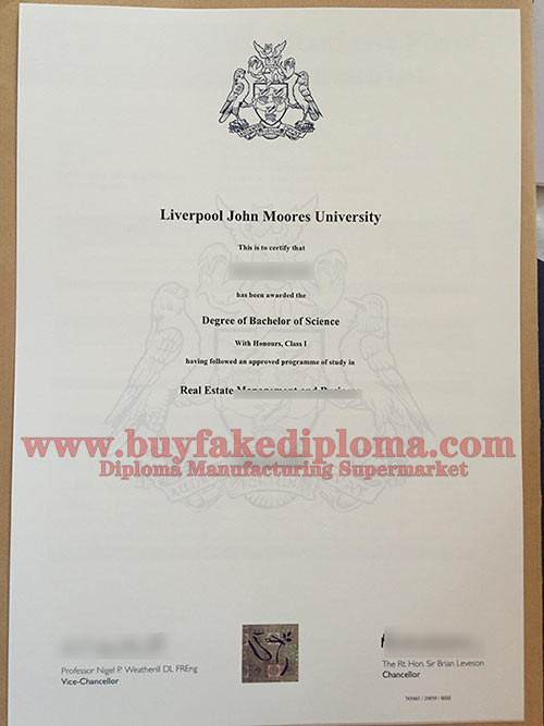 LJMU fake diploma degree sample