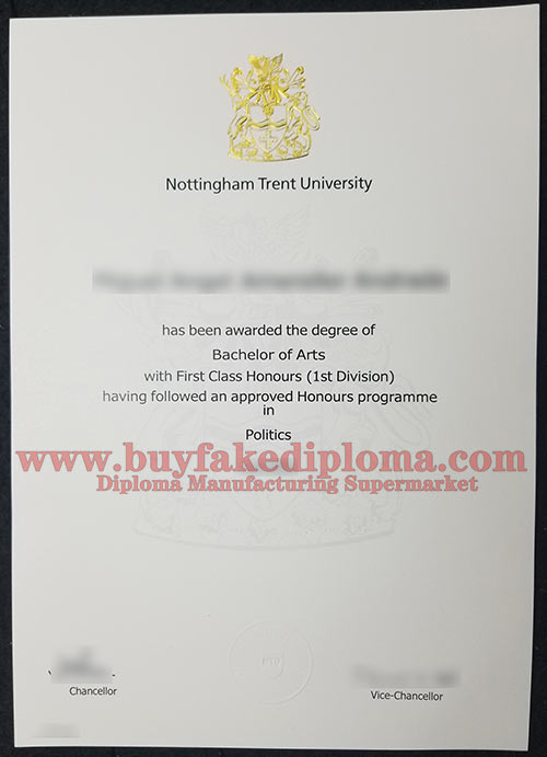 NTU Fake Diplome Degree sample