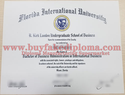 fake florida international university diploma degree