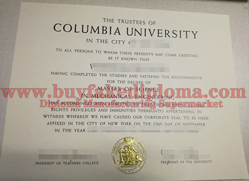 Columbia University fake diploma degree sample