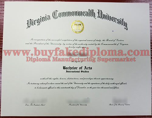 Virginia Commonwealth University fake degree