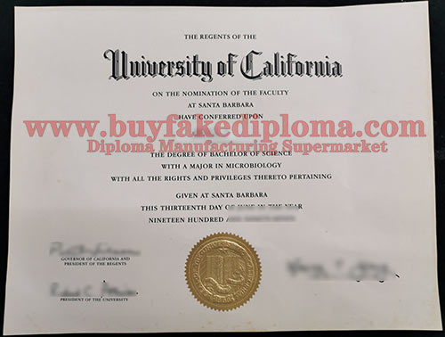 University of California Santa Barbara fake degree