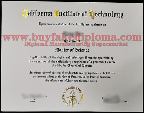 California Institute of Technology fake degree