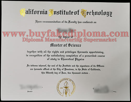 California Institute of Technology fake degree