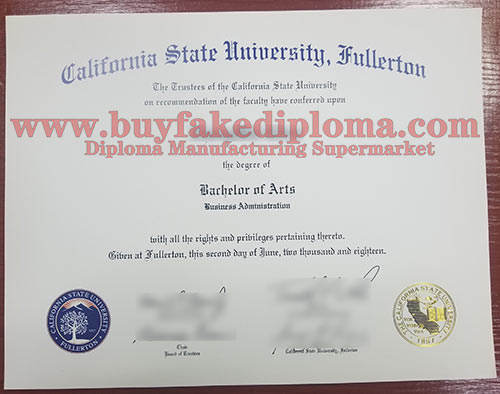 California State University, Fullerton Fake diploma degree