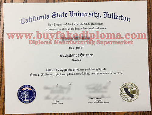 Fake California State University Fullerton Diploma degree