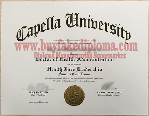 Fake Capella University Diploma degree