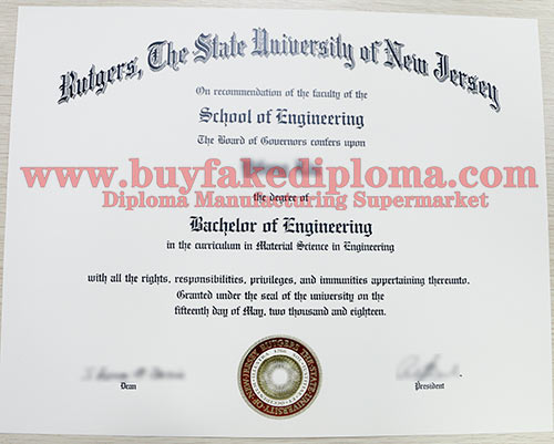 Rutgers University fake Diploma Degree