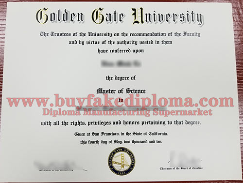 Golden Gate University fake diploma degree