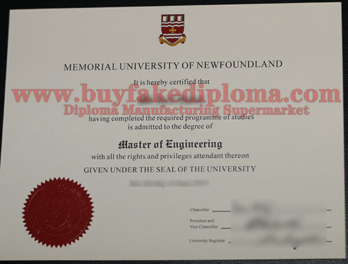 MUN fake diploma degree certificate