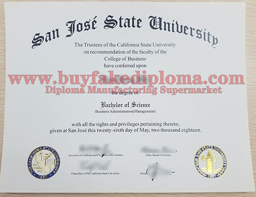 SJSU Fake Diploma Degree