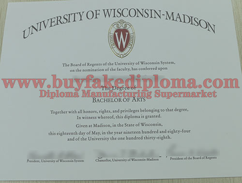 UW–Madison fake degree certificate