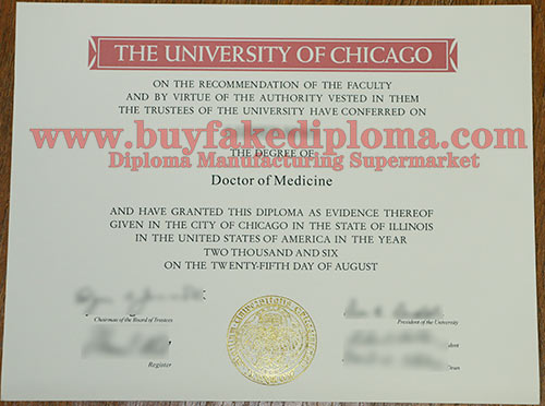 University of Chicago fake degree