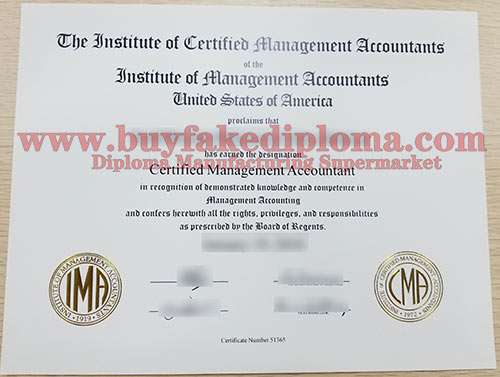 CMA fake Certificate