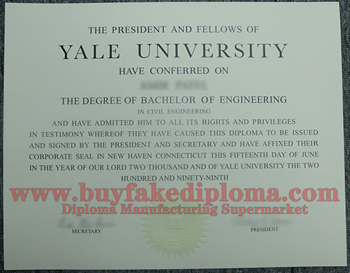 yale college diploma