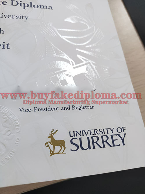 University of Surrey diploma degrees certificate