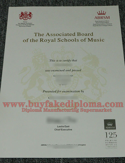 ABRSM fake certificate