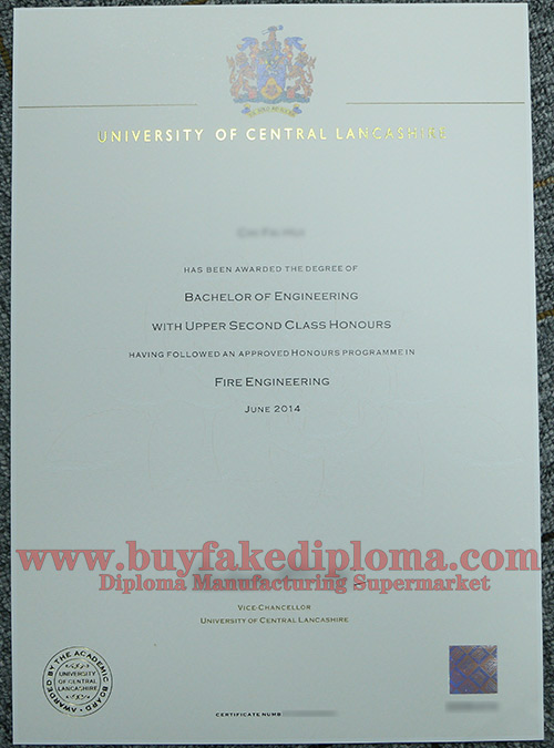 Buy UCLan diploma certificate