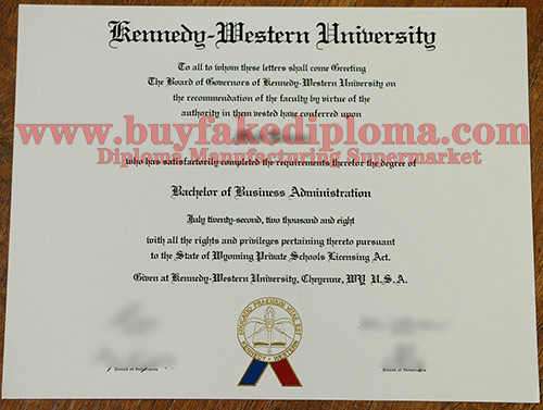 Warren National University diploma certificate