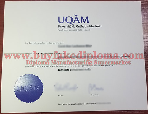 Buy UQAM diploma degree certificate