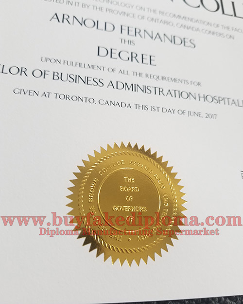 Buy George Brown College degree diploma