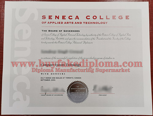 Seneca college degree diploma