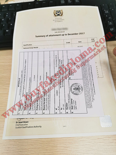 SQA Fake Certificate Sample