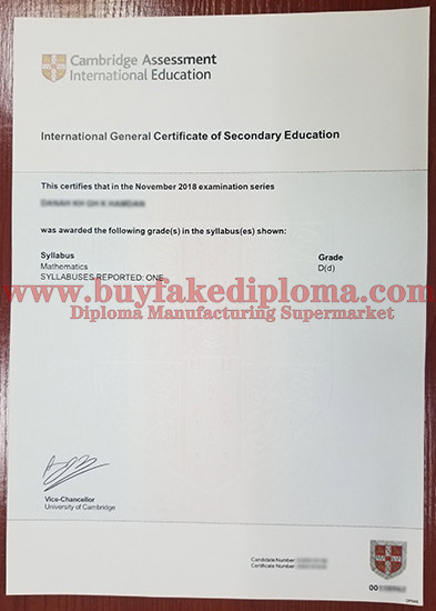 ake IGCSE certificates