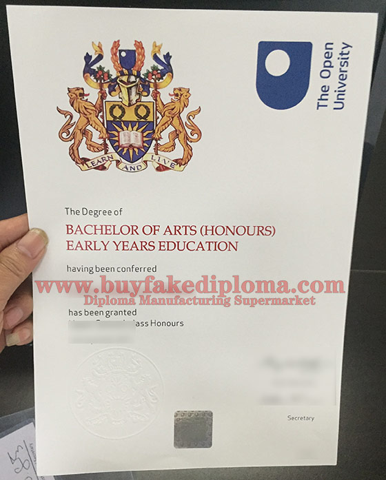 Open University certificate